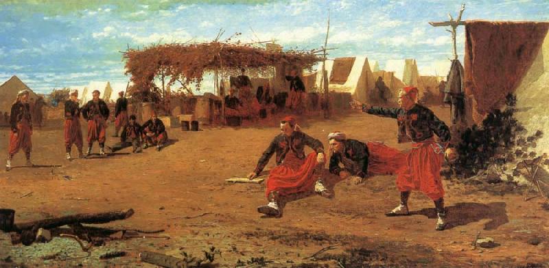 Winslow Homer Pitching Horseshoes china oil painting image